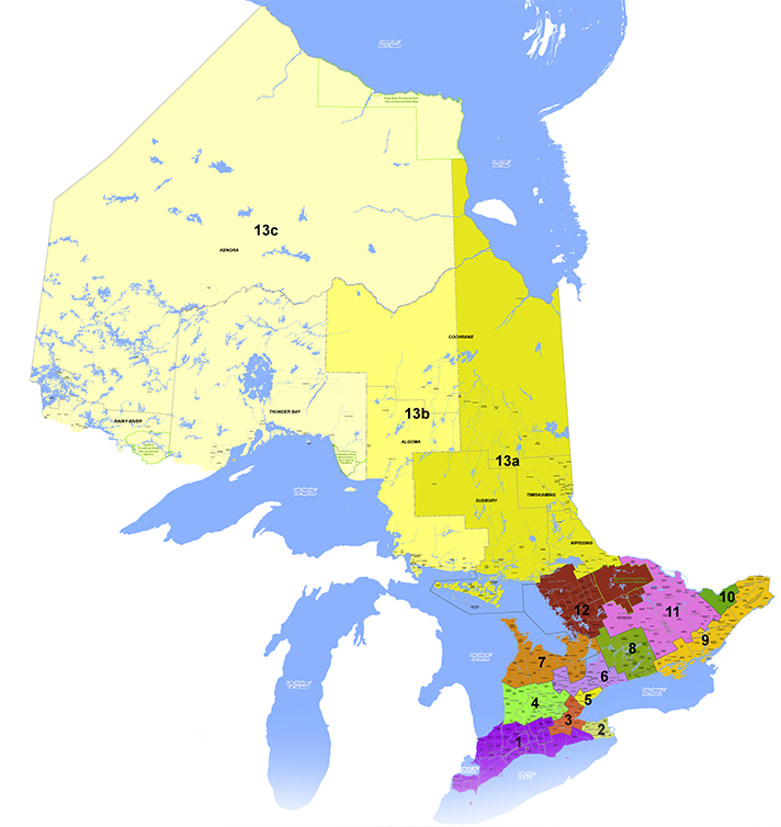 Map of Ontario